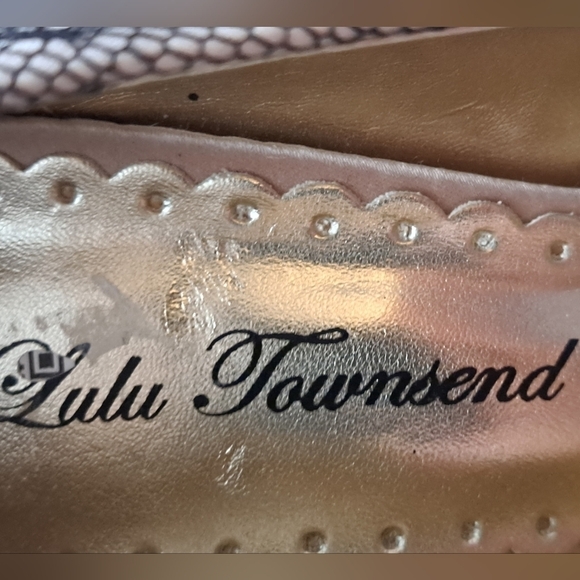 LuLu Townsend Victoria Sequin & Fishnet Stiletto  Size 7M - Picture 7 of 11